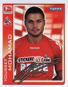 Sticker Youssef Mohamad - German Football Bundesliga 2010-2011 - Topps