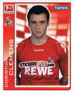 Sticker Christian Clemens - German Football Bundesliga 2010-2011 - Topps