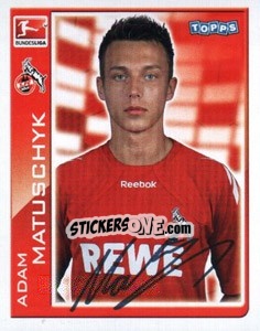 Sticker Adam Matuschyk - German Football Bundesliga 2010-2011 - Topps