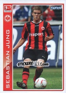 Sticker Sebastian Jung - German Football Bundesliga 2010-2011 - Topps