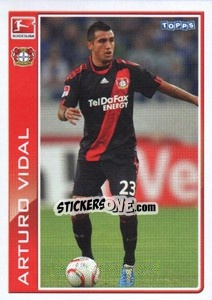 Sticker Arturo Vidal - German Football Bundesliga 2010-2011 - Topps
