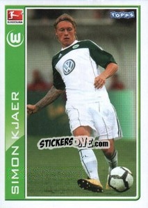 Sticker Simon Kjaer - German Football Bundesliga 2010-2011 - Topps