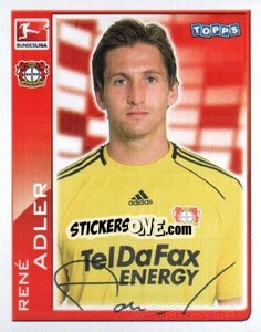 Sticker Rene Adler - German Football Bundesliga 2010-2011 - Topps