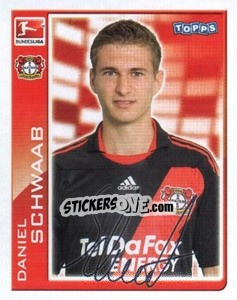 Sticker Daniel Schwaab - German Football Bundesliga 2010-2011 - Topps