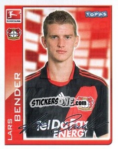 Sticker Lars Bender - German Football Bundesliga 2010-2011 - Topps