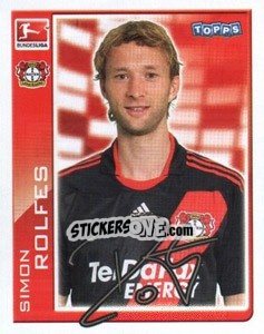 Sticker Simon Rolfes - German Football Bundesliga 2010-2011 - Topps