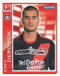 Sticker Eren Derdiyok - German Football Bundesliga 2010-2011 n. 255 - Topps