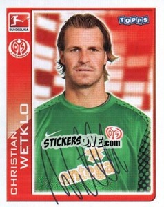 Cromo Christian Wetklo - German Football Bundesliga 2010-2011 - Topps