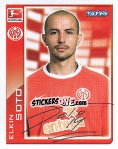 Sticker Elkin Soto - German Football Bundesliga 2010-2011 - Topps