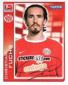 Cromo Christian Fuchs - German Football Bundesliga 2010-2011 - Topps