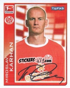 Sticker Miroslav Karhan - German Football Bundesliga 2010-2011 - Topps