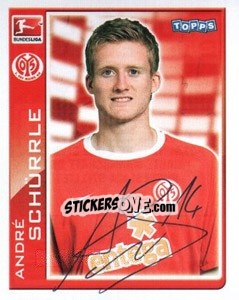 Sticker Andre Schurrle - German Football Bundesliga 2010-2011 - Topps