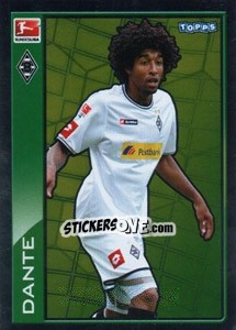 Cromo Dante - Star Spieler - German Football Bundesliga 2010-2011 - Topps