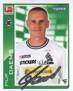 Sticker Filip Daems - German Football Bundesliga 2010-2011 - Topps