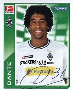 Sticker Dante - German Football Bundesliga 2010-2011 - Topps