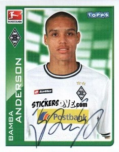 Sticker Bamba Anderson - German Football Bundesliga 2010-2011 - Topps