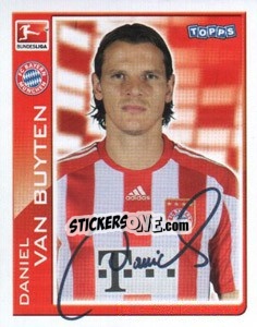 Cromo Daniel Van Buyten - German Football Bundesliga 2010-2011 - Topps