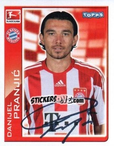Sticker Danijel Pranjic - German Football Bundesliga 2010-2011 - Topps