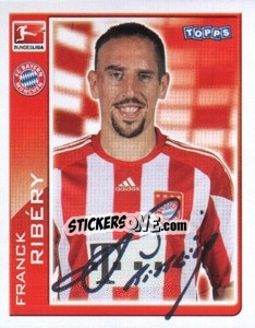 Sticker Franck Ribéry - German Football Bundesliga 2010-2011 - Topps