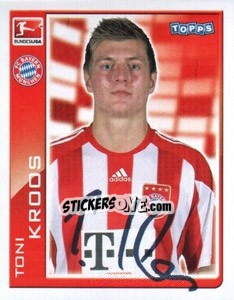 Sticker Toni Kroos - German Football Bundesliga 2010-2011 - Topps
