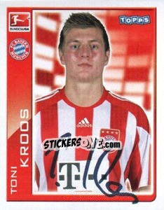 Sticker Toni Kroos - German Football Bundesliga 2010-2011 n. 313 - Topps