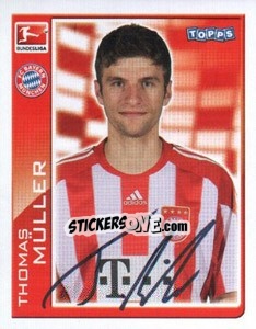 Sticker Thomas Muller - German Football Bundesliga 2010-2011 n. 318 - Topps
