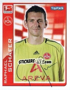 Cromo Raphael Schafer - German Football Bundesliga 2010-2011 - Topps