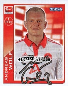 Sticker Andreas Wolf - German Football Bundesliga 2010-2011 - Topps