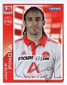 Figurina Javier Pinola - German Football Bundesliga 2010-2011 - Topps