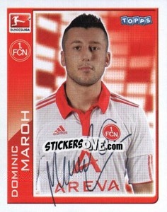 Sticker Dominic Maroh - German Football Bundesliga 2010-2011 - Topps
