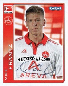 Sticker Mike Frantz - German Football Bundesliga 2010-2011 n. 332 - Topps