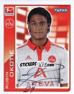 Sticker Rubin Okotie - German Football Bundesliga 2010-2011 - Topps