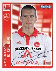 Sticker Christian Eigler - German Football Bundesliga 2010-2011 - Topps