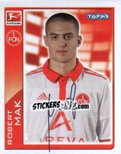 Sticker Robert Mak - German Football Bundesliga 2010-2011 - Topps