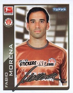 Sticker Fabio Morena - German Football Bundesliga 2010-2011 - Topps