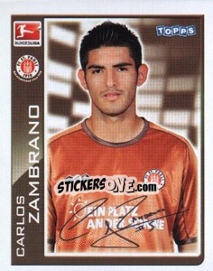 Sticker Carlos Zambrano - German Football Bundesliga 2010-2011 - Topps