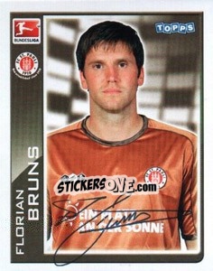 Figurina Florian Bruns - German Football Bundesliga 2010-2011 - Topps