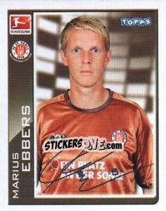 Cromo Marius Ebbers - German Football Bundesliga 2010-2011 - Topps