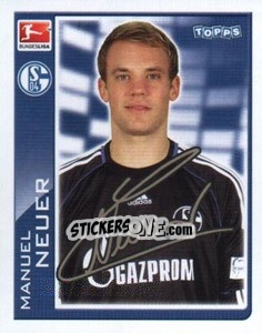 Sticker Manuel Neuer - German Football Bundesliga 2010-2011 n. 364 - Topps