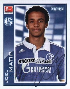 Sticker Joel Matip - German Football Bundesliga 2010-2011 - Topps