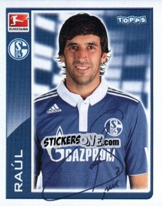 Sticker Raul González - German Football Bundesliga 2010-2011 n. 378 - Topps
