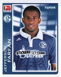 Sticker Jefferson Farfan - German Football Bundesliga 2010-2011 n. 380 - Topps