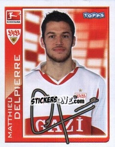 Figurina Matthieu Delpierre - German Football Bundesliga 2010-2011 - Topps