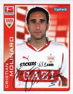 Sticker Cristian Molinaro - German Football Bundesliga 2010-2011 - Topps