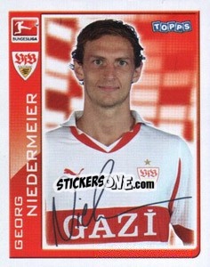 Sticker Georg Niedermeier - German Football Bundesliga 2010-2011 - Topps