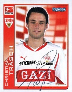 Cromo Christian Trasch - German Football Bundesliga 2010-2011 - Topps