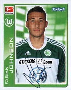 Sticker Fabian Johnson - German Football Bundesliga 2010-2011 - Topps