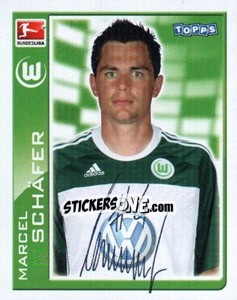 Sticker Marcel Schafer - German Football Bundesliga 2010-2011 n. 410 - Topps