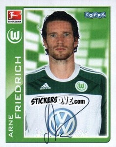 Sticker Arne Friedrich - German Football Bundesliga 2010-2011 n. 412 - Topps