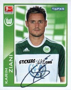 Sticker Karim Ziani - German Football Bundesliga 2010-2011 - Topps